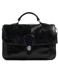 COACH - Glazed Grain Leather Metropolitan Bag 31 - Lyst