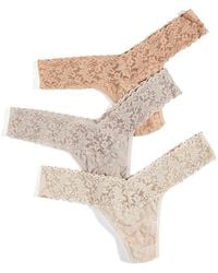 Hanky Panky - 3 Pack Neutrals Low Rise Thongs - Lyst