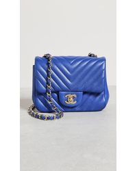 What Goes Around Comes Around Chanel Blue Caviar Coco Handle Bag