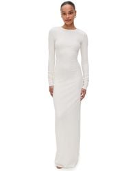 ÉTERNE - Long Sleeve Crew Neck Maxi Dress - Lyst