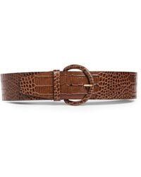Anderson's - Over Waist Mock Croc Leather Belt - Lyst