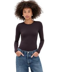 Agolde - Aura Long Sleeve Thong Bodysuit - Lyst