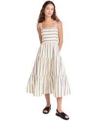 Jason Wu - Striped Cotton Midi Dress 1 - Lyst