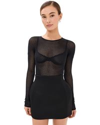 Wardrobe NYC - Wardrobe. Nyc Rhw Web Thong Bodysuit - Lyst
