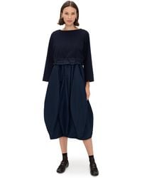 MEIMEIJ - Parisien Taffeta Dress With Scuba Sweater - Lyst