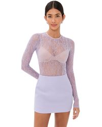 Wardrobe NYC - Wardrobe. Nyc Lace Thong Bodysuit - Lyst