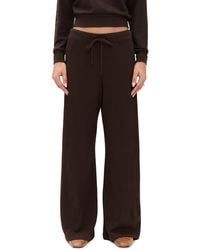 ÉTERNE - Drawstring Wide Leg Sweatpants - Lyst