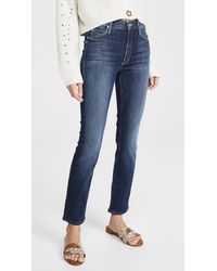 Mother The Mid Rise Dazzler Jeans - Blue
