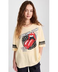 Daydreamer Rolling Stones Concert Stamp One Size Tee - Black