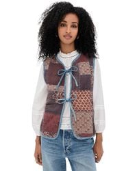 Faherty - Quilted Patchwork Vest - Lyst