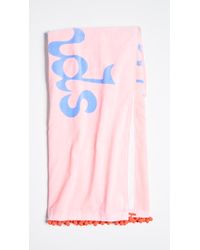 Ban.do Weekends Are Forever Deluxe Beach Towel - Pink