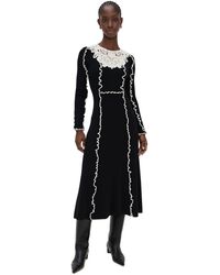 Sea - Vania Lace Midi Knit Dress - Lyst