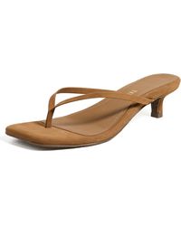 TKEES - Square Toe Julia Suede Sandals - Lyst