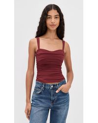 Reformation Harvey Knit Top in Black | Lyst