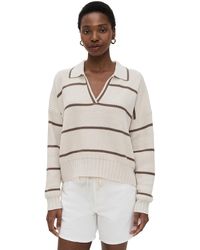 Splendid - X Cella Jane Stripe Polo Sweater - Lyst