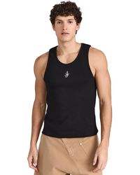 JW Anderson - Jw Anderon Anchor Ebroidery Tank Top Back - Lyst