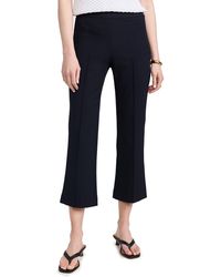 Vince - Mid Rise Pintuck Crop Flare Pants - Lyst
