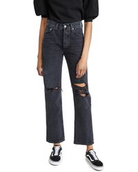 Agolde - Lana Mid Rise Straight Jeans - Lyst