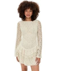 Free People - Tabby Lace Mini Dress - Lyst