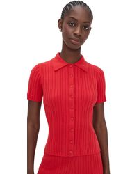 Le Bos - Ribbed Button Up - Lyst