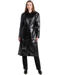 Moon River - Oon River Faux Leather Idi Coat - Lyst