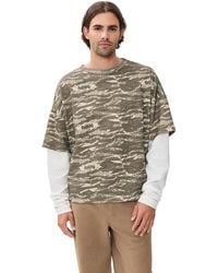 Rhude - Tiger Camo Double-Layered Tee - Lyst