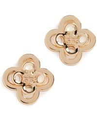 Tory Burch - Kira Clover Stacked Stud Earrings - Lyst