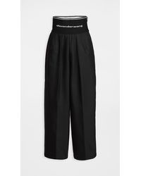 alexander wang logo pants