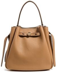 Tory Burch - Romy Pebbled Small Bucket Bag - Lyst
