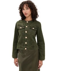 L'Agence - Anouk Collarless Jacket - Lyst