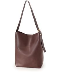 Madewell - The Essential Bucket Tote In Leather - Lyst