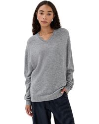 Tibi - Washable Cashmere Easy V Neck Sweater - Lyst