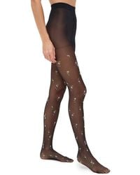 Stems - Pretty Flowers Sheer Tights - Lyst