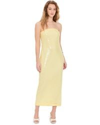 Endless Rose - Strapless Sequins Maxi Dress - Lyst