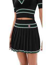 Casablanca - Pleated Stripe Skirt - Lyst