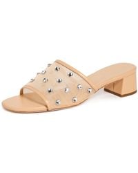Loeffler Randall - Brooke Mesh Mid-heel Mule Sandals With Crystal Embellishment - Lyst