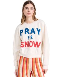 Aviator Nation - Pray For Snow Crew Sweatshirt - Lyst