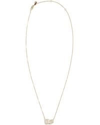Shashi - Bezel Pear Cushion Necklace - Lyst