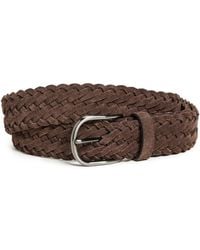 Anderson's - Suede Woven Belt - Lyst