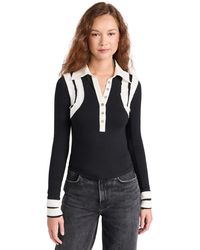 Free People - Wedneday Polo Top - Lyst