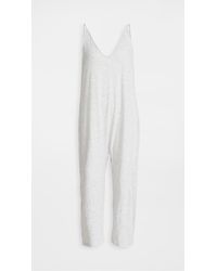 The Great The Slip Sleeper Jumpsuit. - Grey