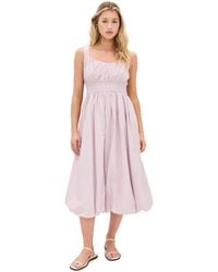 Sea - Emmet Poplin Midi Bubble Dress - Lyst