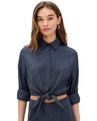 STAUD - Lisa Linen Top - Lyst