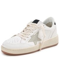 Golden Goose - Ballstar 2 Leather Upper And Spur Suede Star Shiny Leather Heel - Lyst
