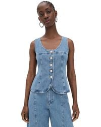 ALIGNE - Ariella Denim Top - Lyst