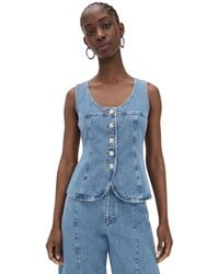 ALIGNE - Ariella Denim Top - Lyst