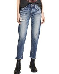 Moussy - Kelley Tapered Jeans - Lyst
