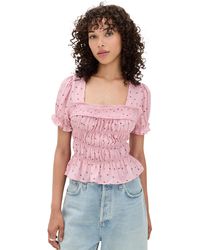 Free People - Adore You Blouse - Lyst
