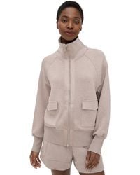 Varley - Roxbury Zip Through Sweatshirt - Lyst