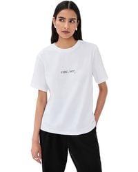 Victoria Beckham - Classic Fit Slogan Tee - Lyst